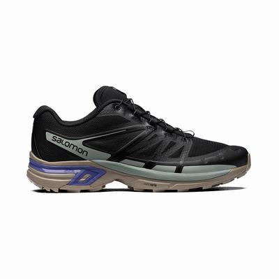 Salomon XT-WINGS 2 - Miesten Tennarit - Mustat/VaaleanTurkoosi